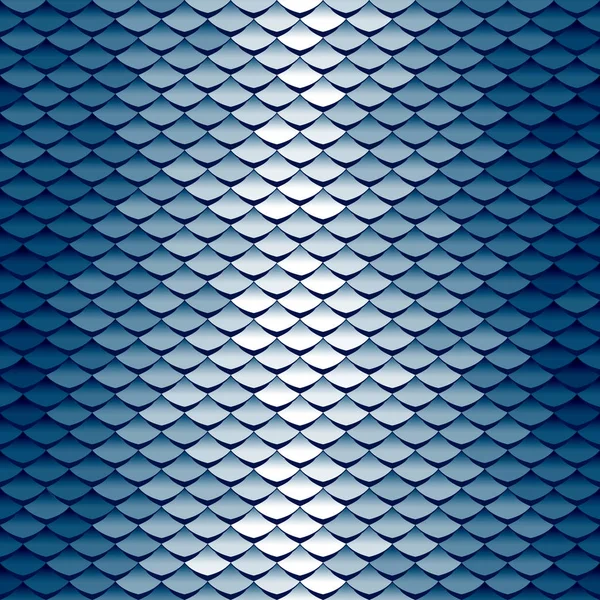 Sömlös skala mönster. Abstrakta takpannor bakgrund. Blå squama textur — Stock vektor
