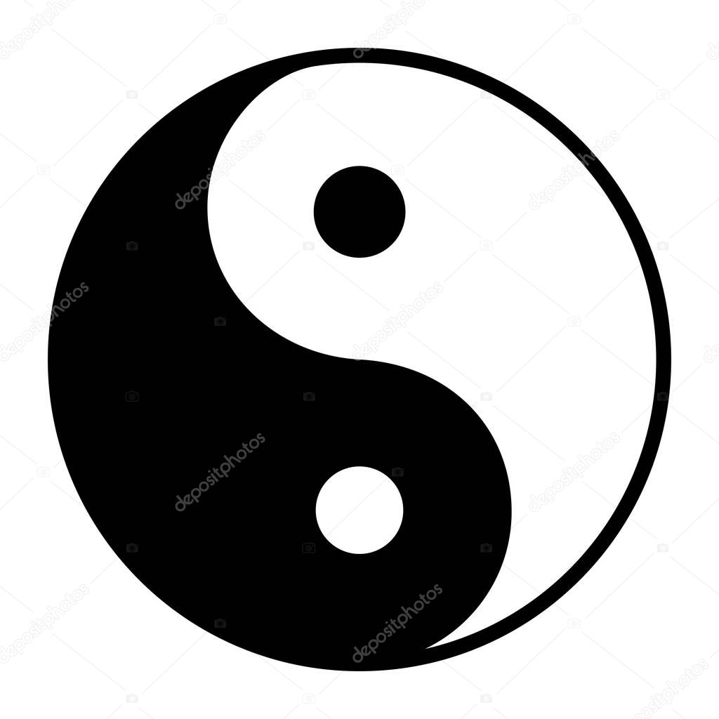 Ying yang symbol of harmony and balance