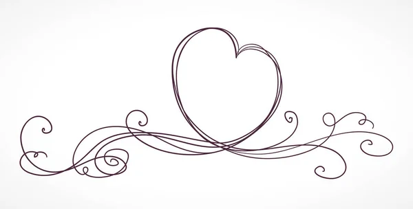 Καρδιά σχήμα κορδέλα. — Διανυσματικό Αρχείο
