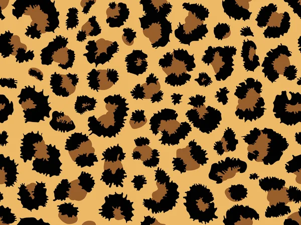 바다없는 표범 털 패턴. 유행하는 야생 표범의 배경 사진. 현대의 팬서 동물 섬유는 디자인을 프린트한다. 아름다운 벡터 색 삽화. — 스톡 벡터