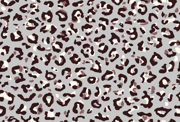 Sömlös Leopardpäls Fashionabla Vilda Leopard Print Bakgrund Modern Panter Djur — Stock vektor