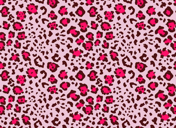 Безшовний візерунок з хутра леопарда. Модний фон дикого леопарда. Сучасний дизайн тканинної тканини пантери текстильний принт. Стильний вектор світло-рожева сіра чорно-фіолетова ілюстрація пурпурного кольору — стоковий вектор