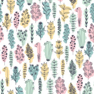 Kusursuz vektör çiçek deseni