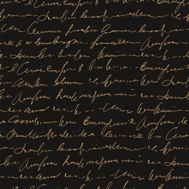 El yazısı soyut metin pürüzsüz desen, vektör el yazısı arkaplan