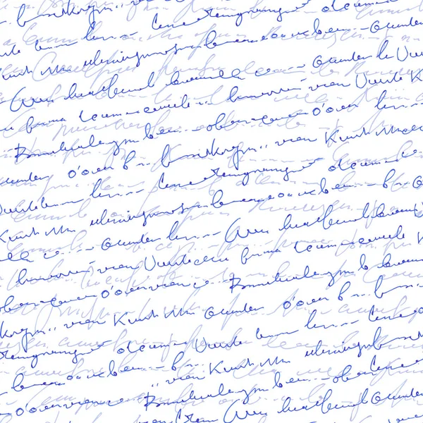 Handgeschriebener Abstrakter Text Nahtloses Muster Vektor Kursive Schrift Hintergrund Nachahmung — Stockvektor