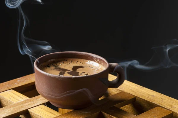 Schwarze Kaffeetasse Stockbild