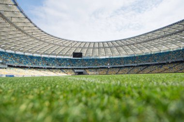 Futbol sahasının panoramik görüntüsü