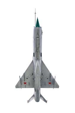 Avcı uçağı üzerinde beyaz