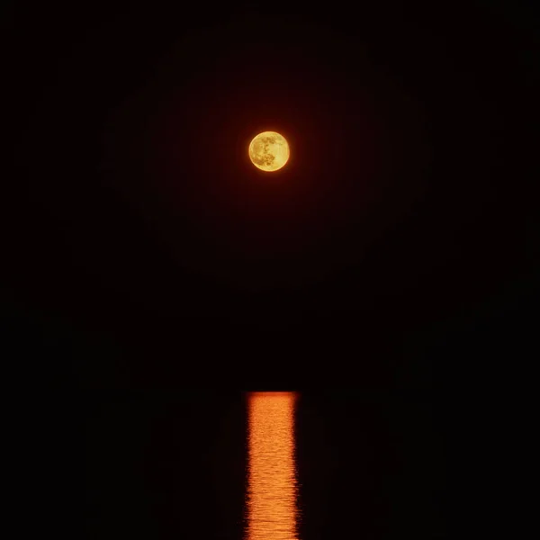 Moon Path over Black Sea — Stock Photo, Image