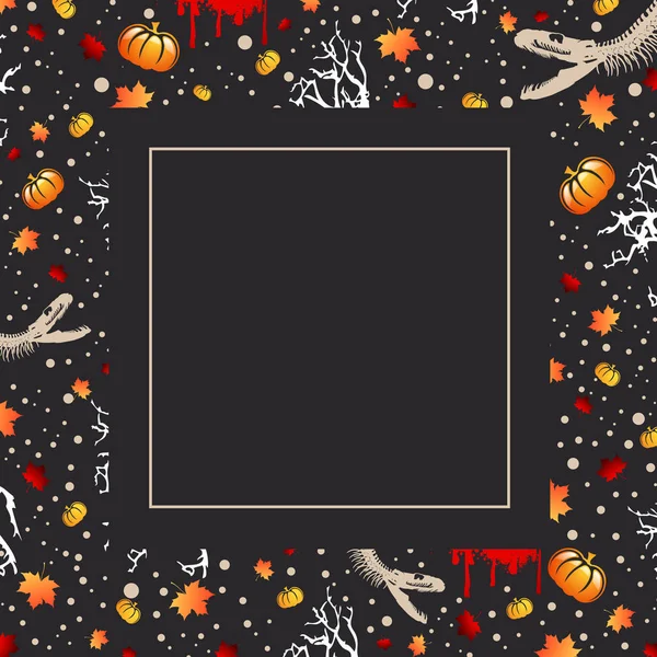 Cartão de saudação Halloween —  Vetores de Stock