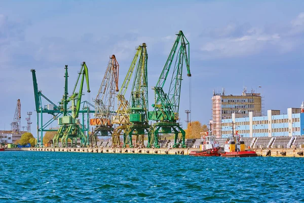 Port Cranes on the Dock — Stock Photo, Image