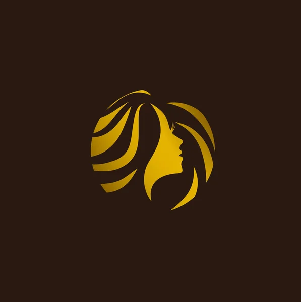 Жінка Салон краси Дизайн логотипу — стоковий вектор