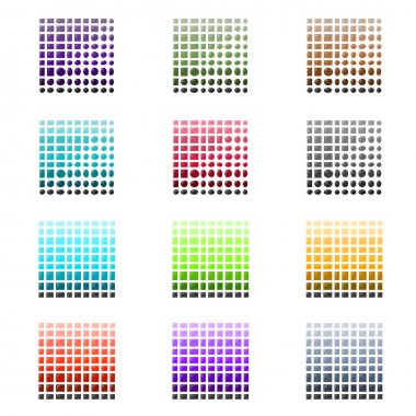 Fayans ve taş renk paleti kümesi