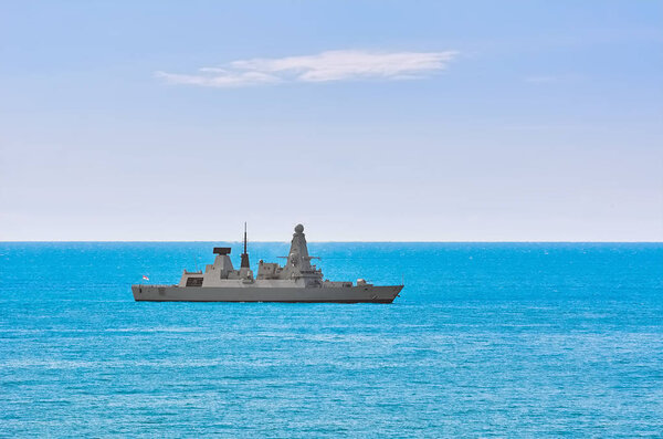 Air-defence Destroyer in the Sea