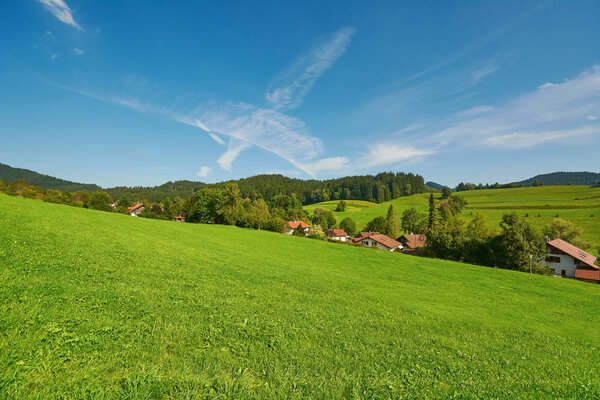 Rural Landscape in Isny im Allgau, Germany