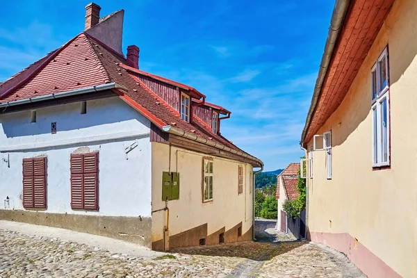 Sighisoara sokakta — Stok fotoğraf