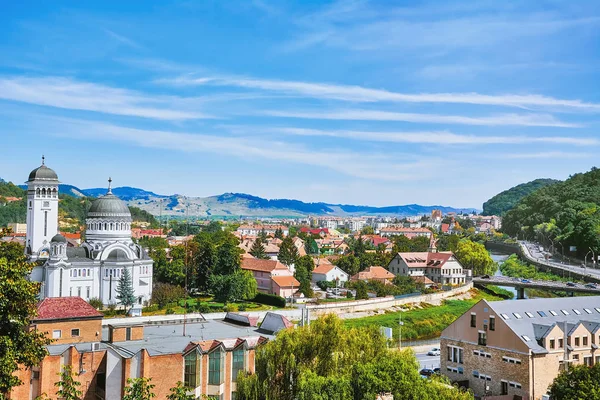 Vue sur la ville de Sighisoara — Photo