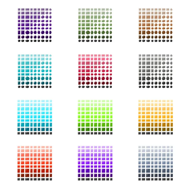 瓷砖和石材的颜色调色板集 — 图库矢量图片