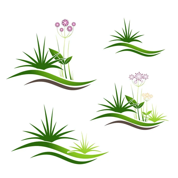 Landscape Logo Design Set — Stock Vector