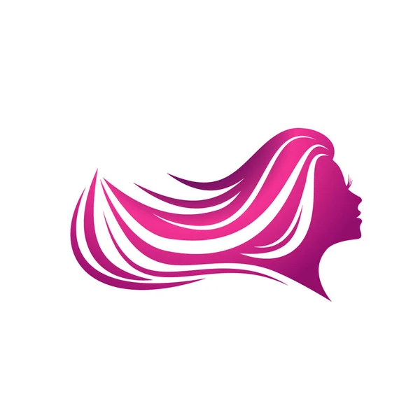 Beauté Femme Cheveux — Image vectorielle