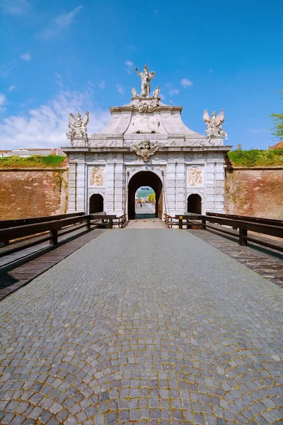 Drittes Tor Der Rumänischen Festung Zitadelle Alba Carolina — Stockfoto