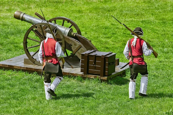 Fortress Cannon Ready Fire — Stock Photo, Image