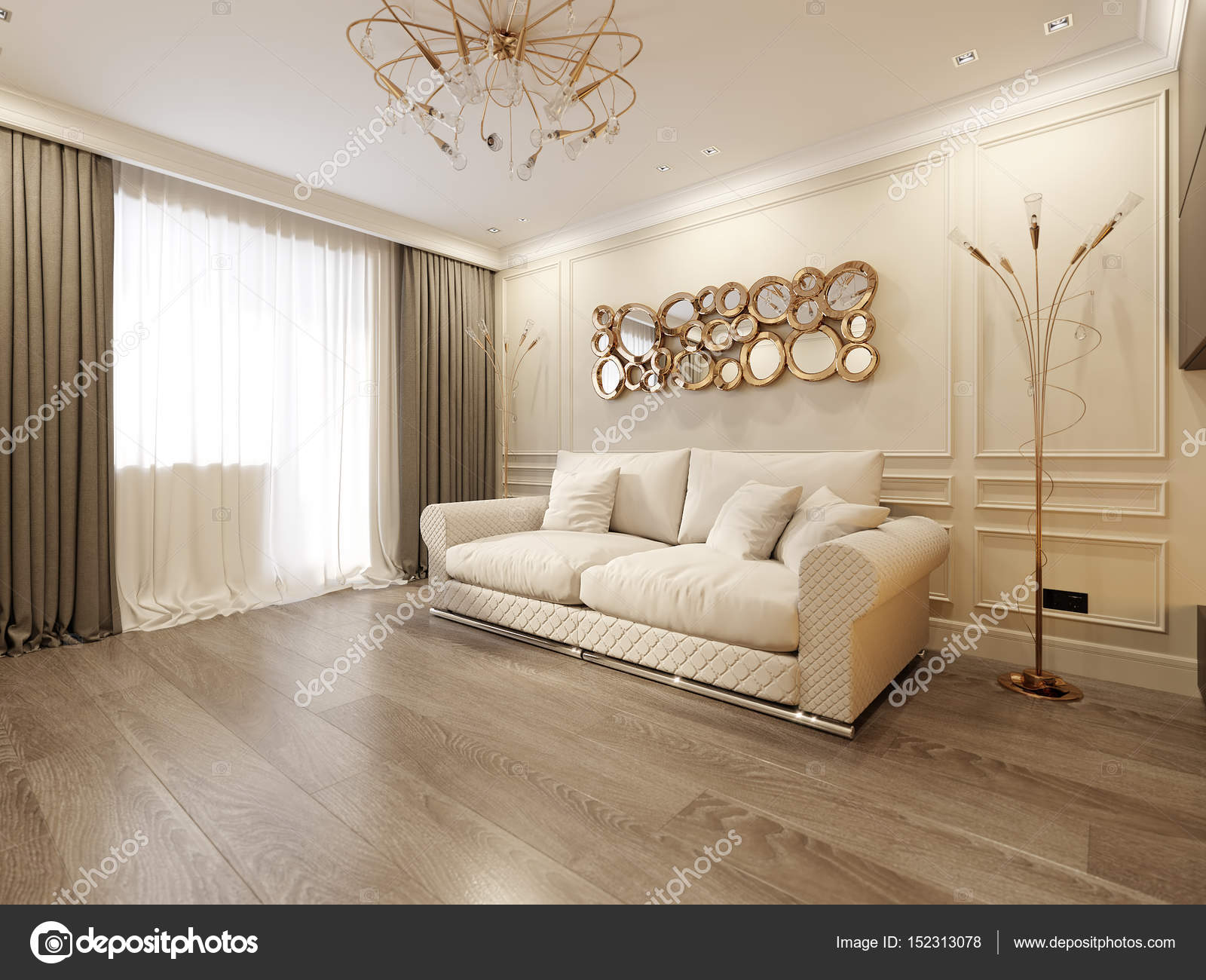 Moderne Klassieke Beige Woonkamer Interieurdesign Of Art Van Beige Sofa Moderne Klassieke Beige Woonkamer Interieurdesign Of Art Van Beige Sofa