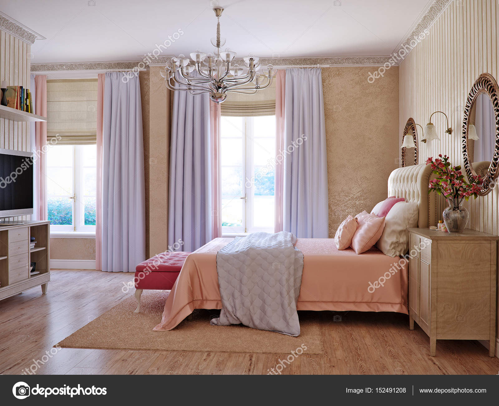 Hagyományos, klasszikus, modern provence rusztikus hálószoba ... Rusztikus hálószoba