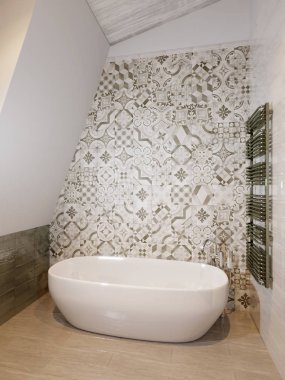 Rustik Provence Loft banyo Wc odası iç