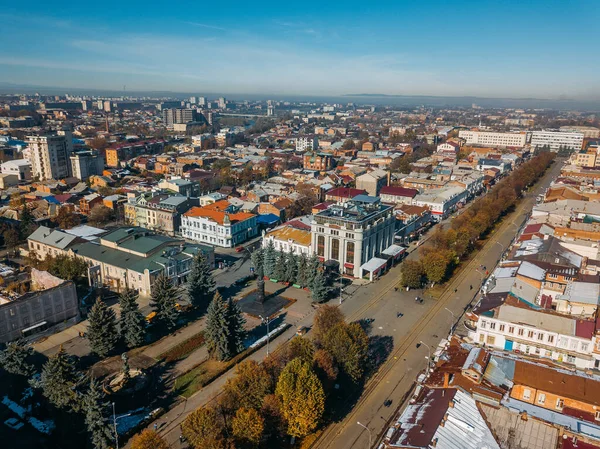 Olykavkaz, Kuzey Osetya 'nın başkenti. Tarihin Panorama 'sı — Stok fotoğraf