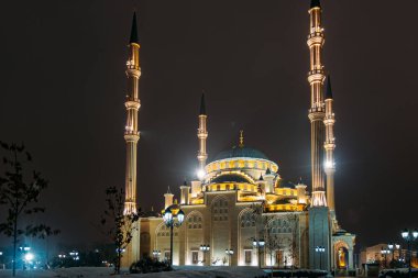 Ahmad Kadyrov Çeçenistan 'ın Camii Yüreği Grozny, Çeçenistan, Rusya