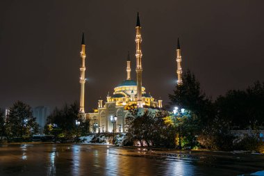 Ahmad Kadyrov Çeçenistan 'ın Camii Yüreği Grozny, Çeçenistan, Rusya