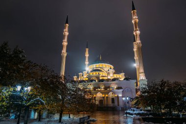 Ahmad Kadyrov Çeçenistan 'ın Camii Yüreği Grozny, Çeçenistan, Rusya