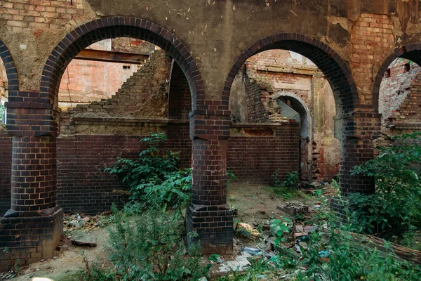 Planté Par Des Plantes Ruines Manoir Abandonné — Photo