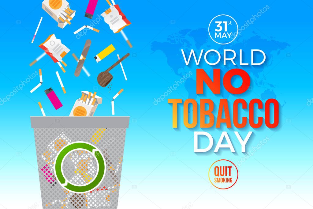 World no tobacco day - concept illustration.