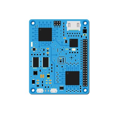 DIY elektronik, yüksek teknoloji ürünü, mikro kontrollü.
