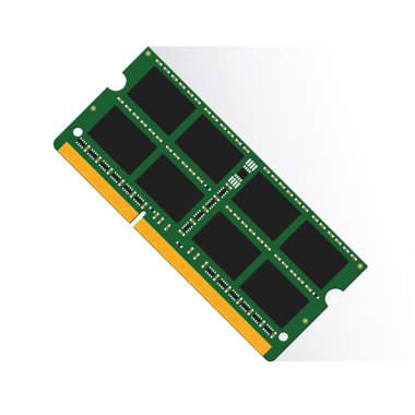 RAM Labtop 4GB, 8GB veya 16GB tarafından Rastgele Erişim Belleği kavramı
