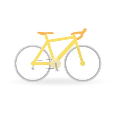 Dağ bisikleti konsepti sarı renktir.