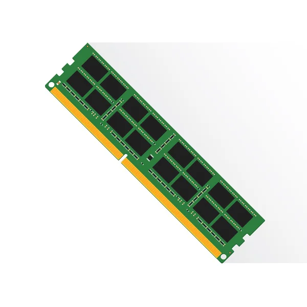 Concepto de memoria de acceso aleatorio por RAM labtop 4GB u 8GB o 16GB — Vector de stock