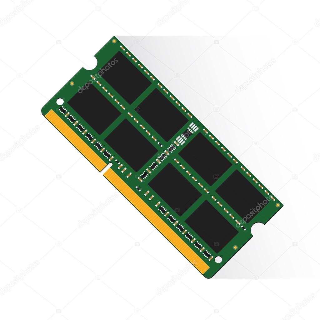 Random Access Memory concept by RAM labtop 4GB or 8GB or 16GB