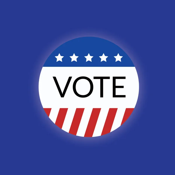 ABD oy logo 2016 tarafından oylama kavramı — Stok Vektör