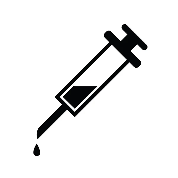 Ícone Seringa agulha no laboratório, vetor ESP10 —  Vetores de Stock