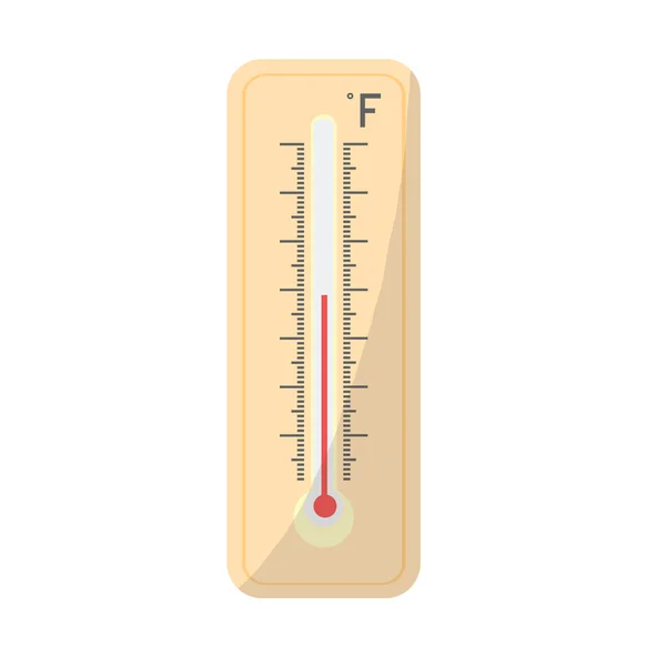 Teploměr Fahrenheit. měření horké a chladné teploty — Stockový vektor