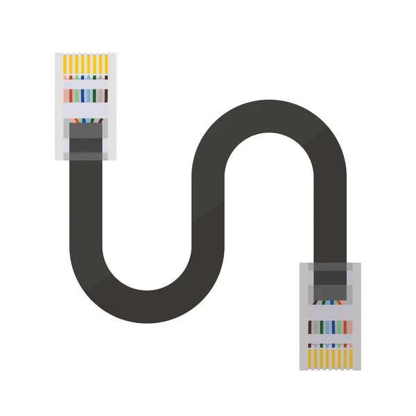 Cable Lan RJ45 Tipo B — Vector de stock