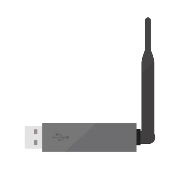 Adaptador USB inalámbrico — Vector de stock