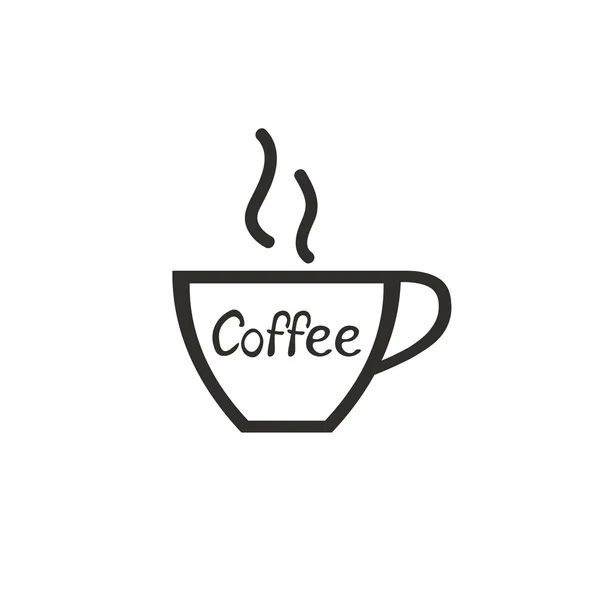 Tasse Kaffee der Ikone — Stockvektor