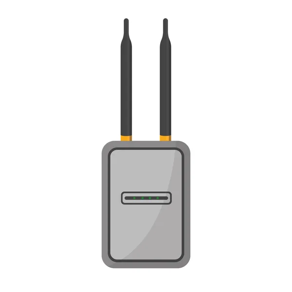 Concetto punto di accesso wireless da avere due antenna — Vettoriale Stock