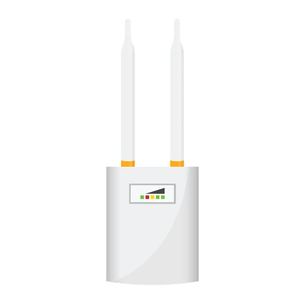 Wireless access point concept by Have two antena - Stok Vektor