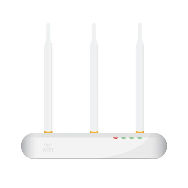 Wireless Access Point Konzept mit drei Antennen — Stockvektor