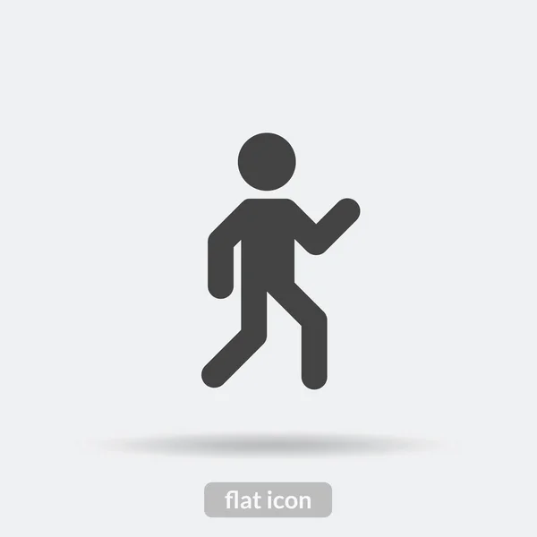 Walk icon, Black vector is type EPS10 — Stock Vector